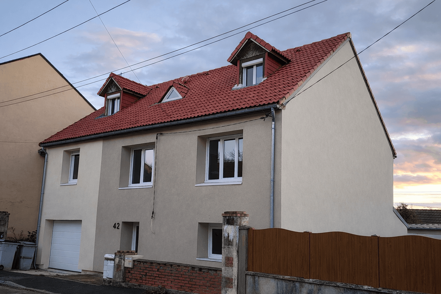 Vue extérieure de la maison